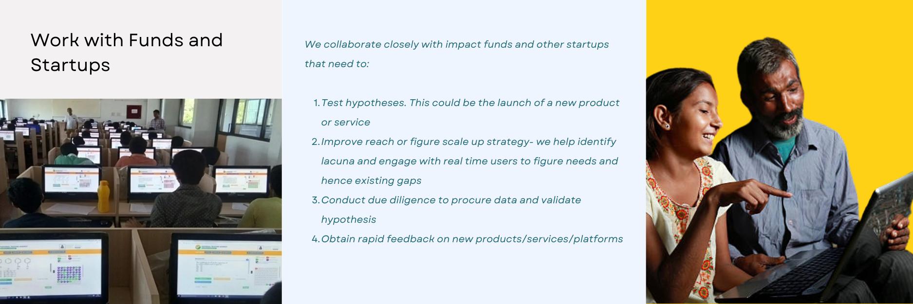 Work with Funds and Startups