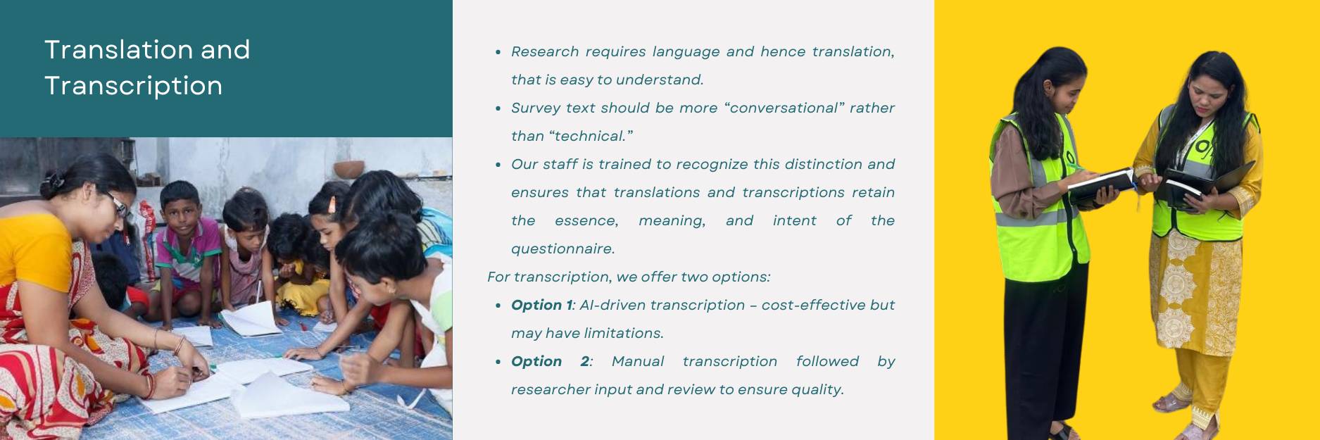 Translation and Transcription